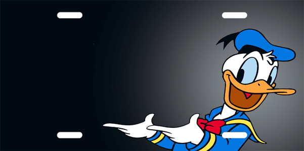Donald Duck License Plate - KibrisPDR