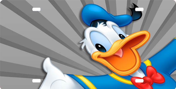 Detail Donald Duck License Plate Nomer 4
