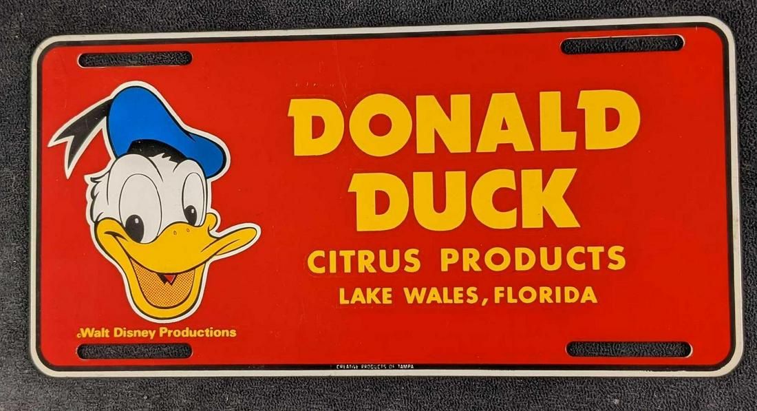 Detail Donald Duck License Plate Nomer 53