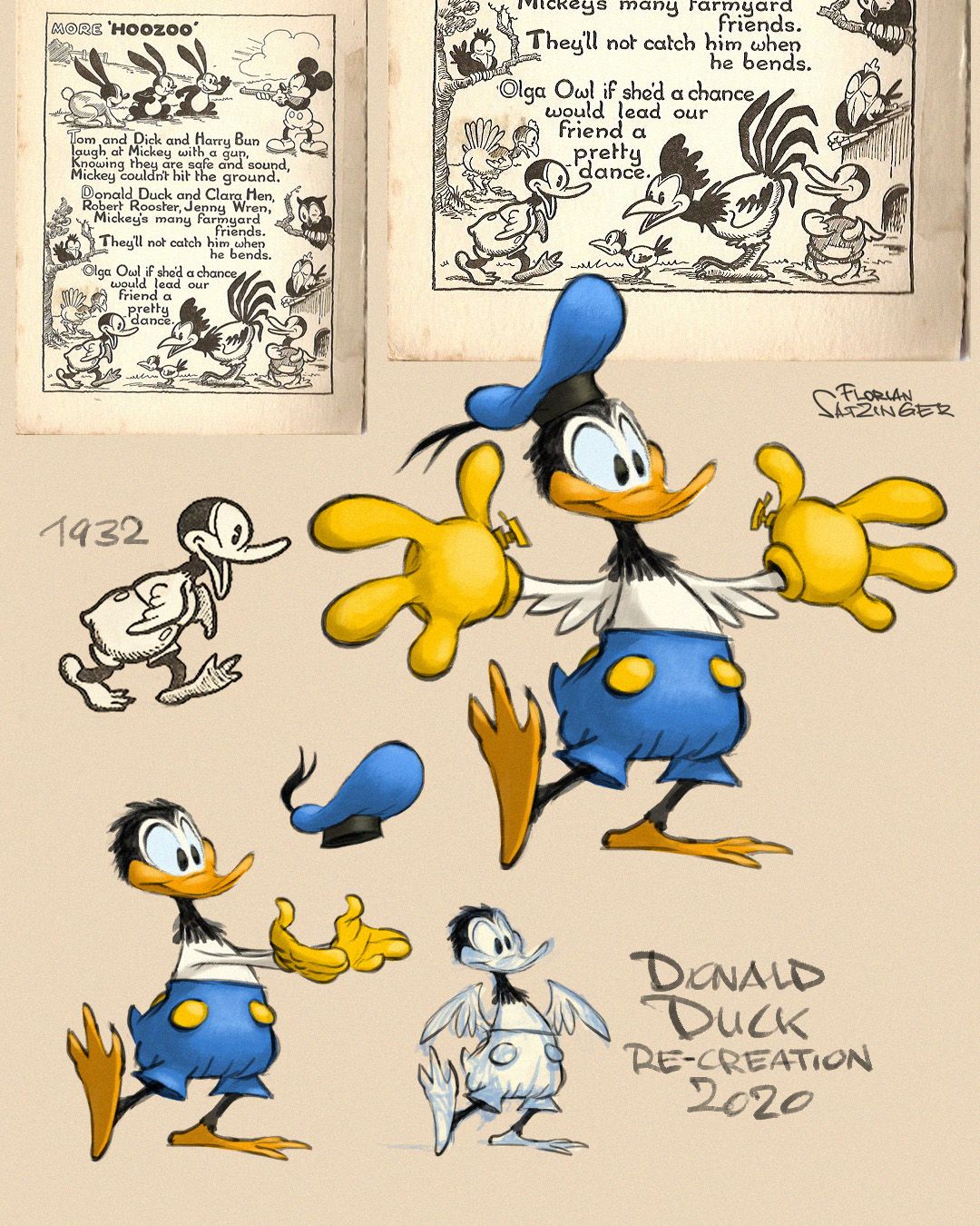Detail Donald Duck Original Design Nomer 33