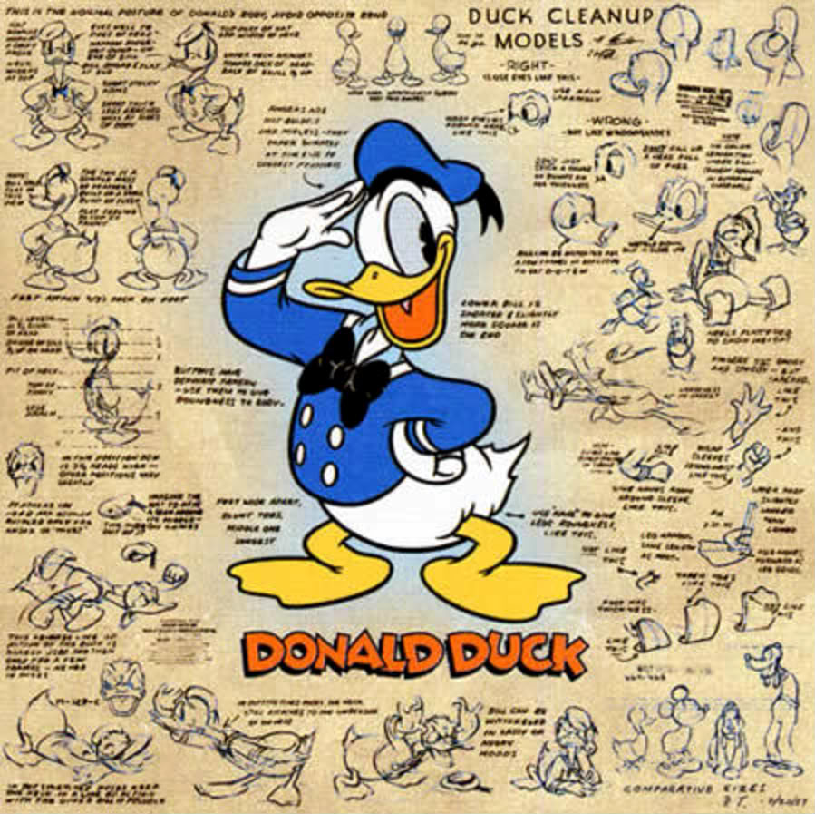 Detail Donald Duck Original Design Nomer 8