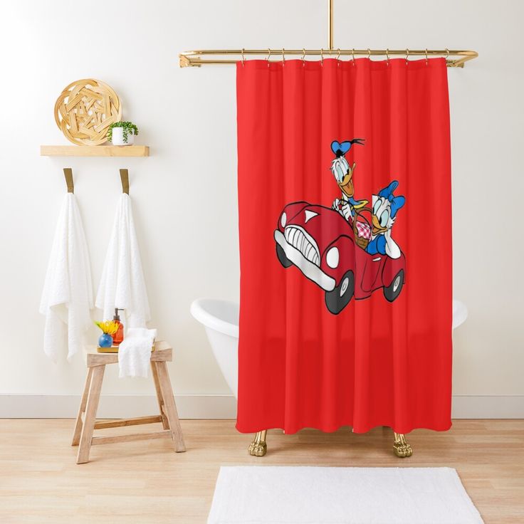 Detail Donald Duck Shower Curtain Nomer 29