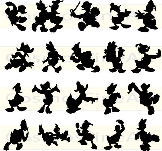 Detail Donald Duck Silhouette Clip Art Nomer 9