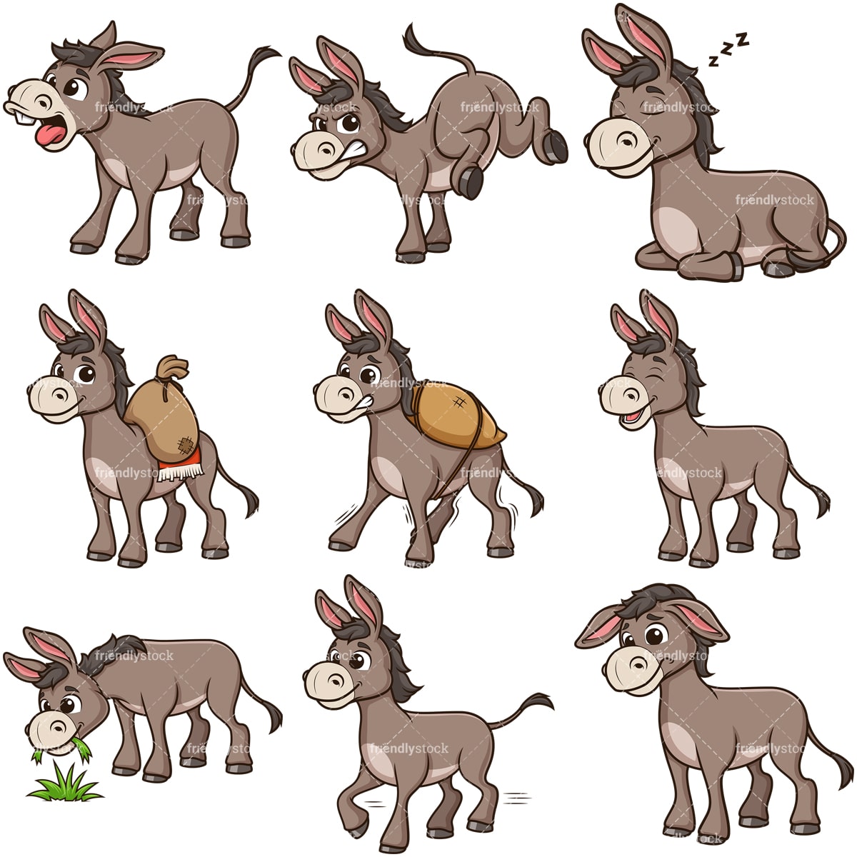 Detail Donkey Clipart Nomer 45