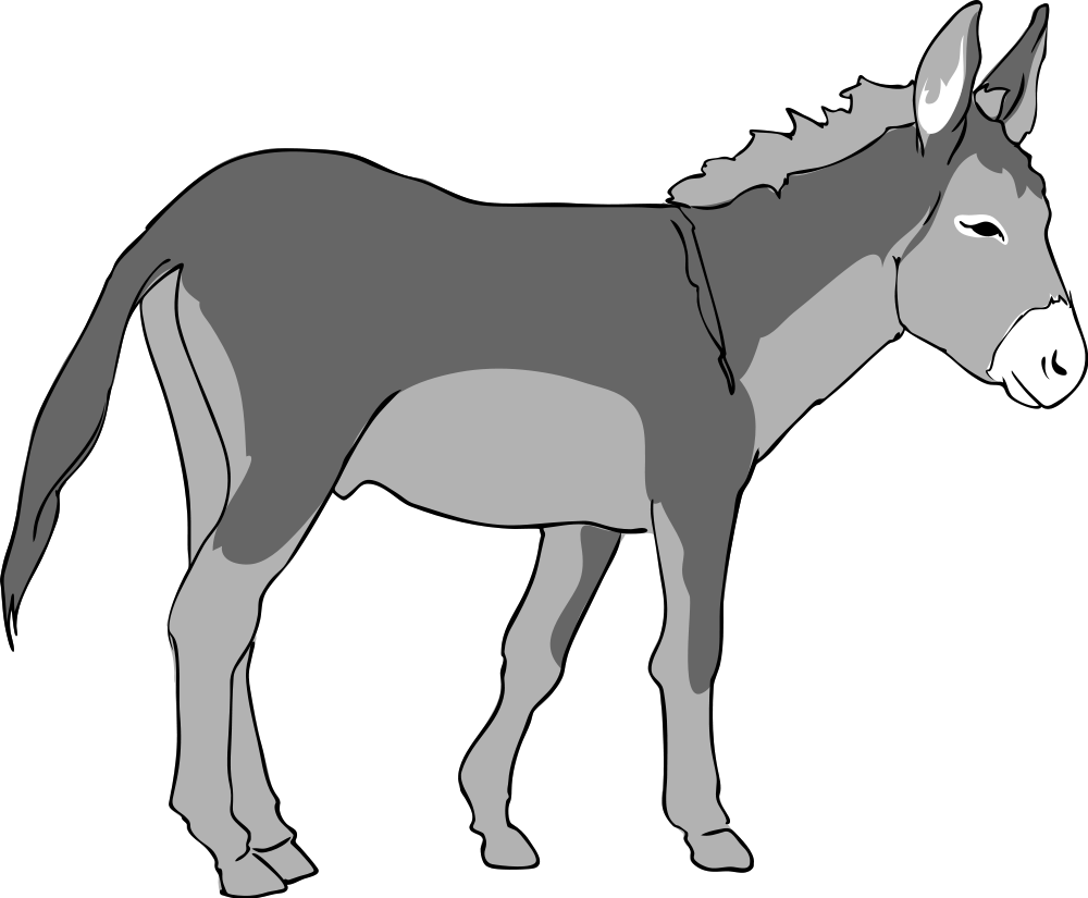 Detail Donkey Clipart Free Nomer 20