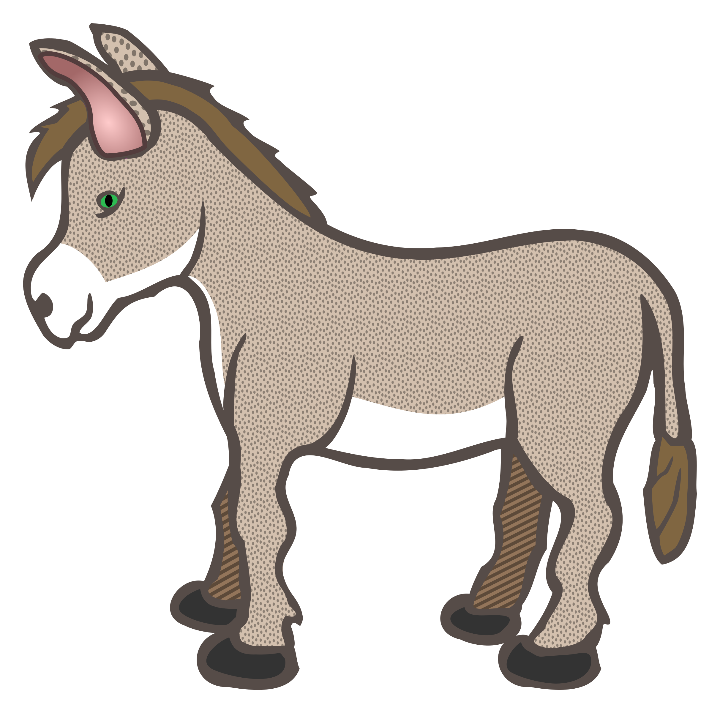 Detail Donkey Clipart Free Nomer 3