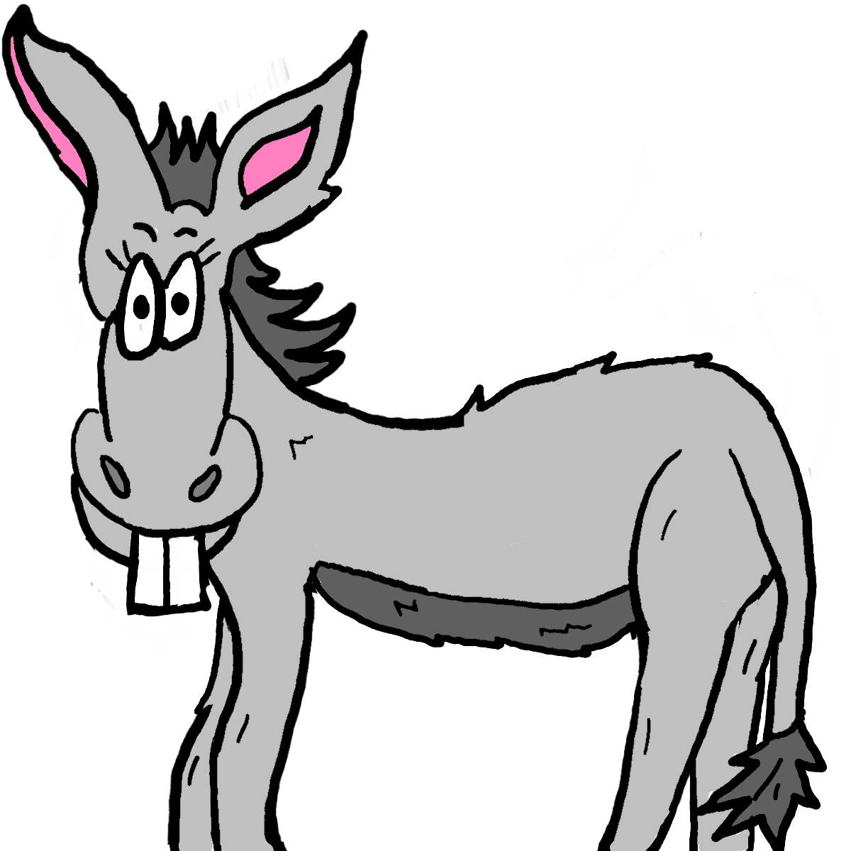 Detail Donkey Clipart Free Nomer 44