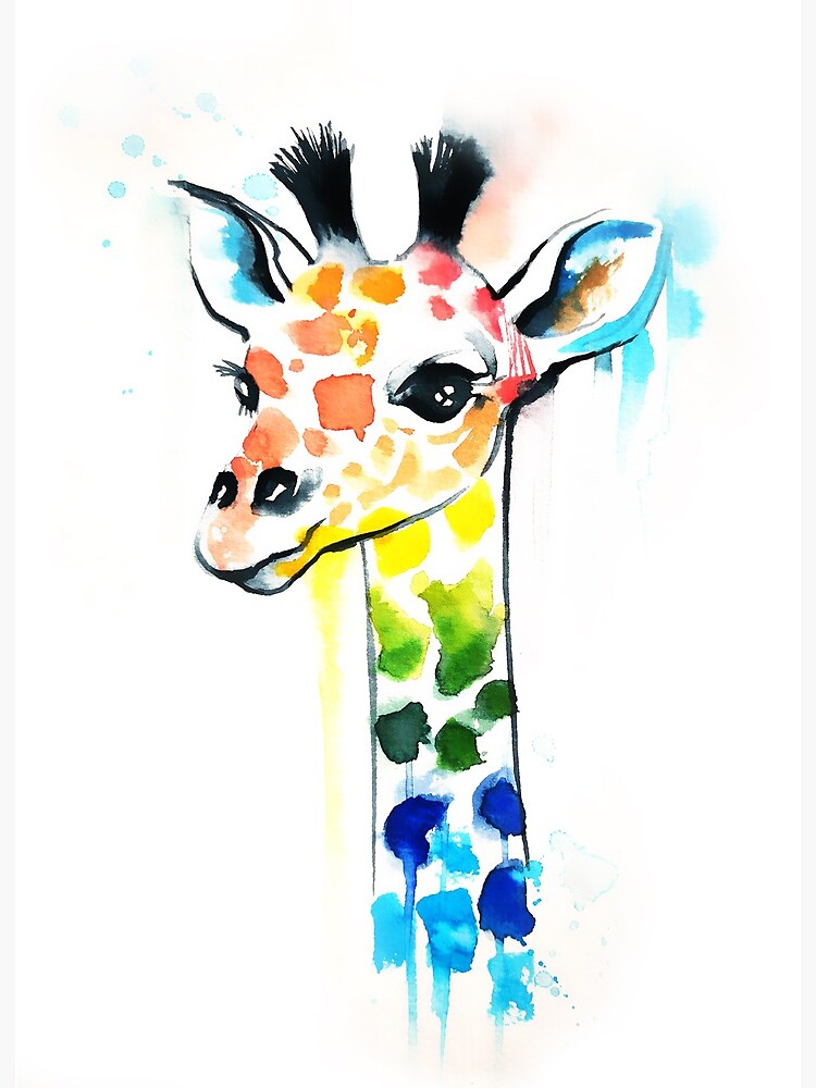 Detail Giraffe Aquarell Nomer 21