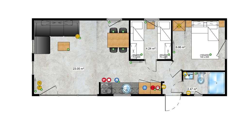 Detail Mobilheim Grundriss Nomer 16