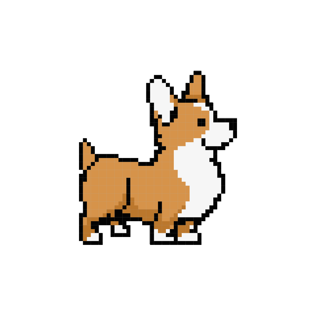 Detail Pixel Art Hund Nomer 19