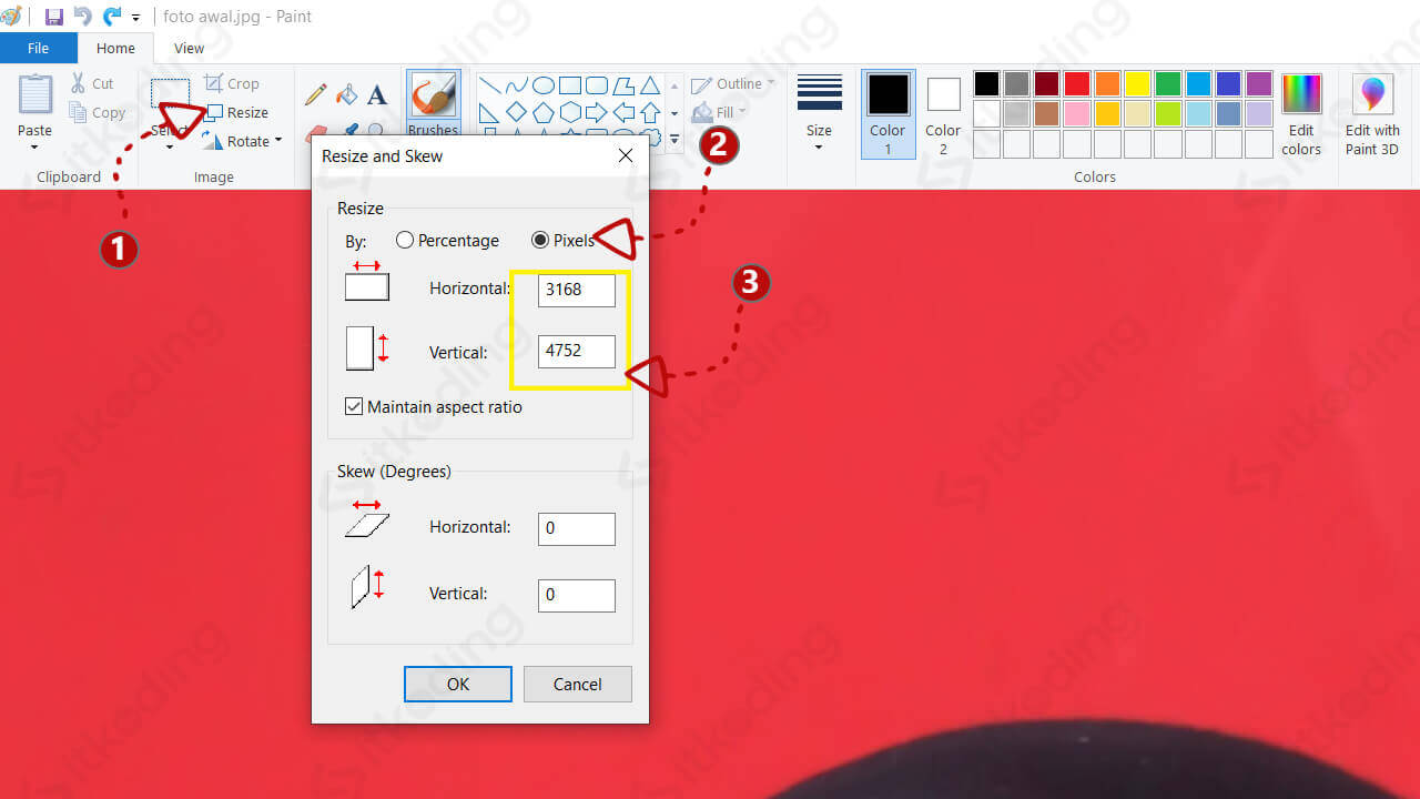 Detail Rubah Ukuran Gambar Menjadi 3x4 Nomer 9