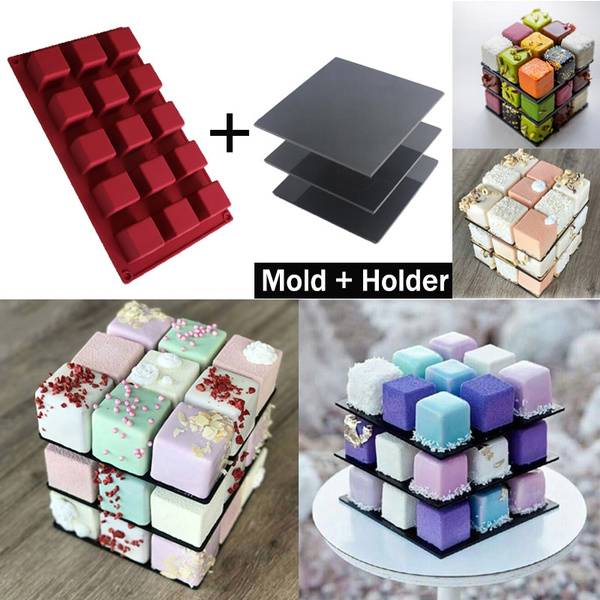 Detail Rubiks Cube Cake Stand Nomer 2