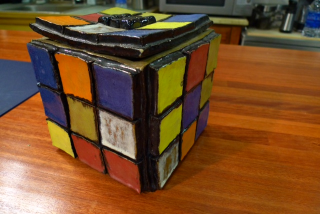 Rubix Cube Cookie Jar - KibrisPDR