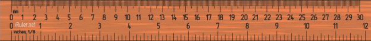 Detail Ruler Real Size Nomer 25