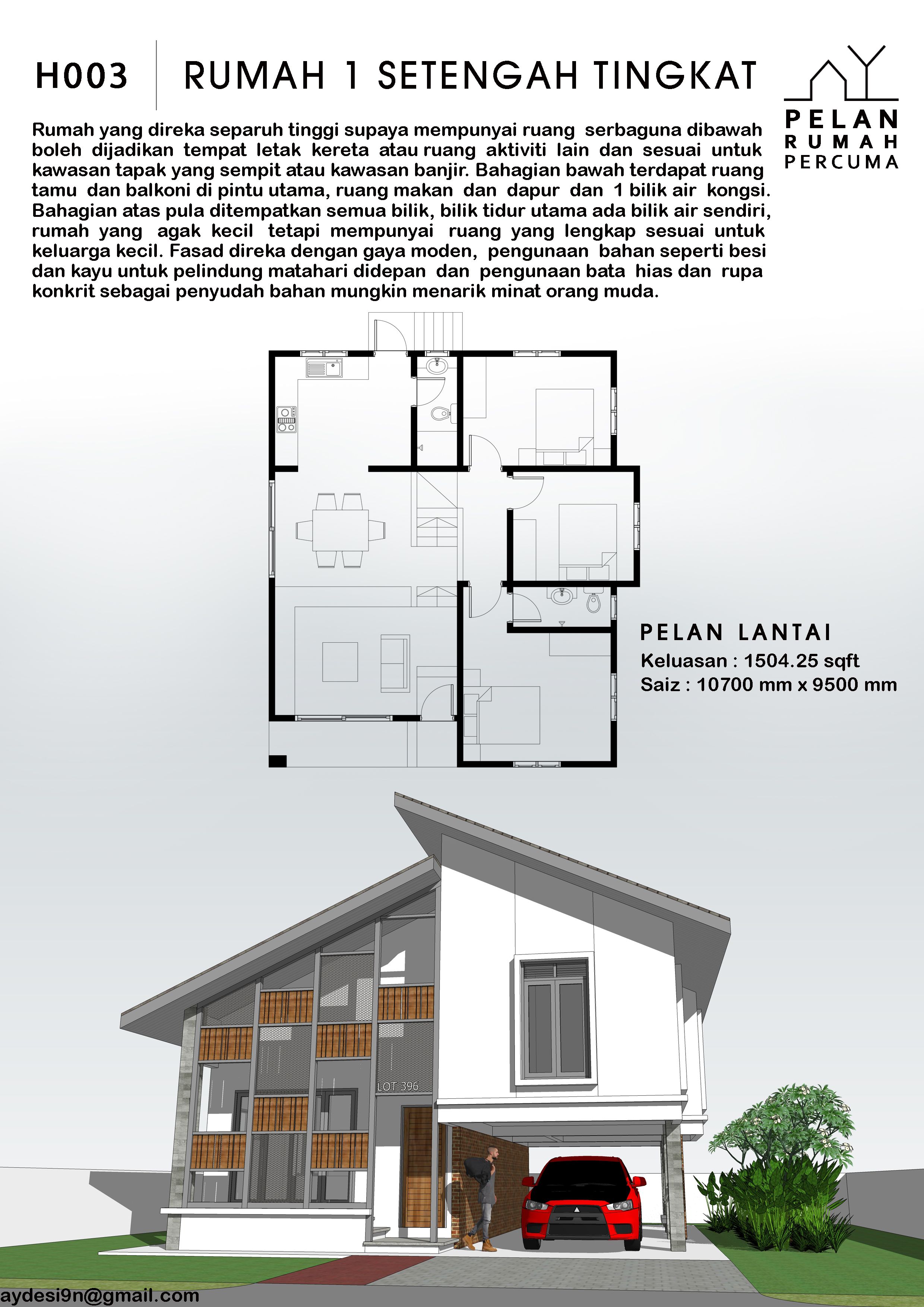 Detail Rumah 1 Setengah Tingkat Nomer 3