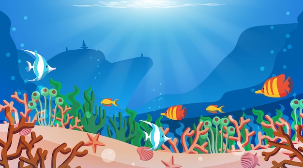 Detail Under The Sea Background Nomer 14