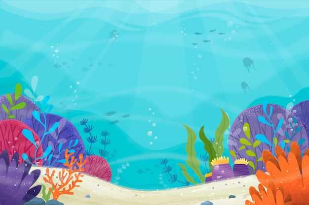 Detail Under The Sea Background Nomer 8