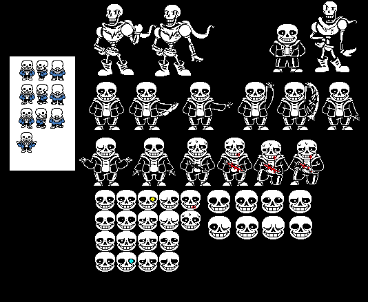 Detail Undertale Sans Sprite Nomer 2