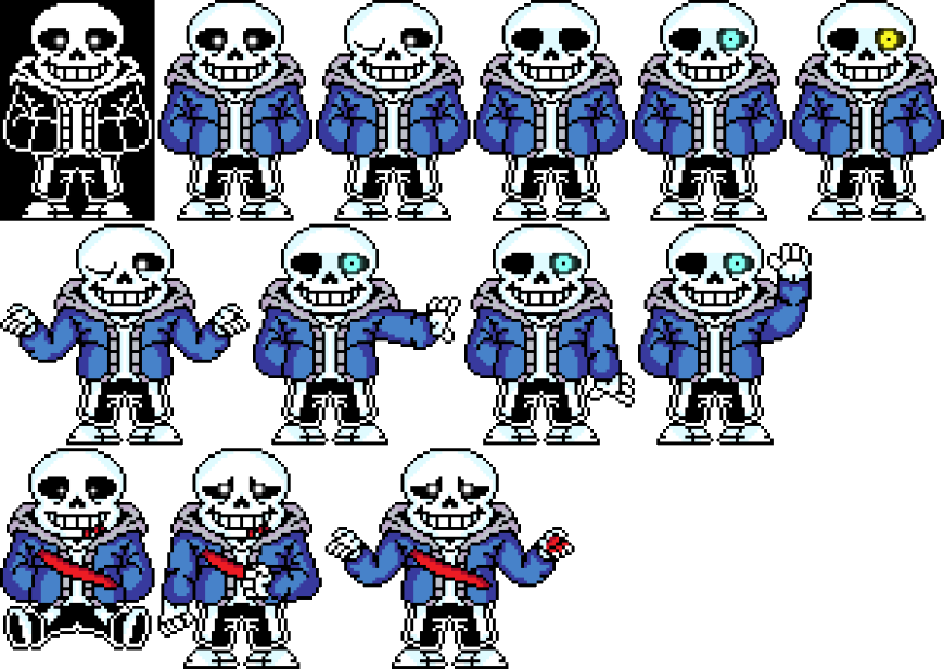 Detail Undertale Sans Sprite Nomer 6