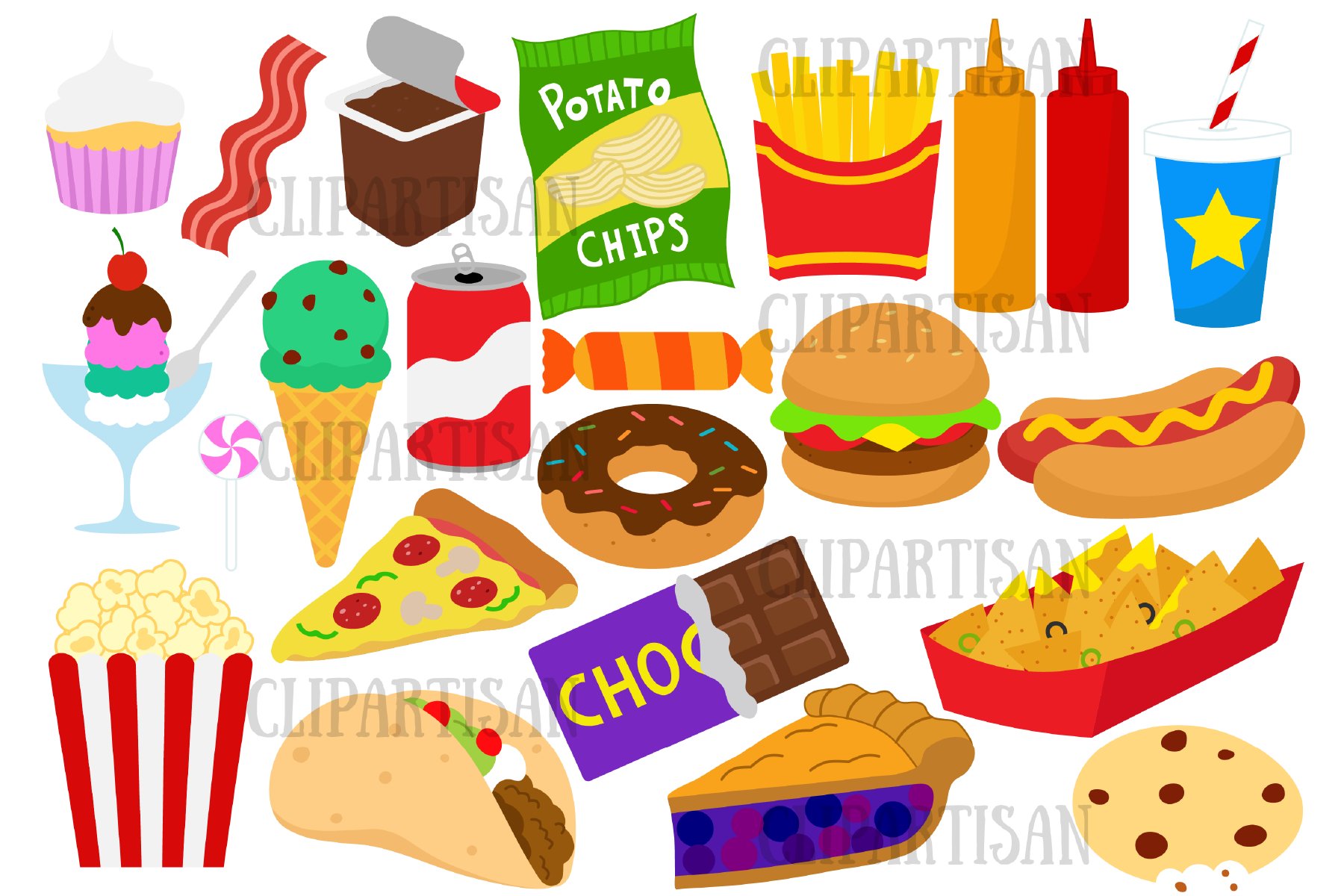 Detail Unhealthy Food Clipart Nomer 6