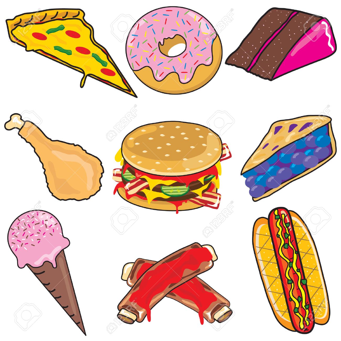 Detail Unhealthy Food Clipart Nomer 7