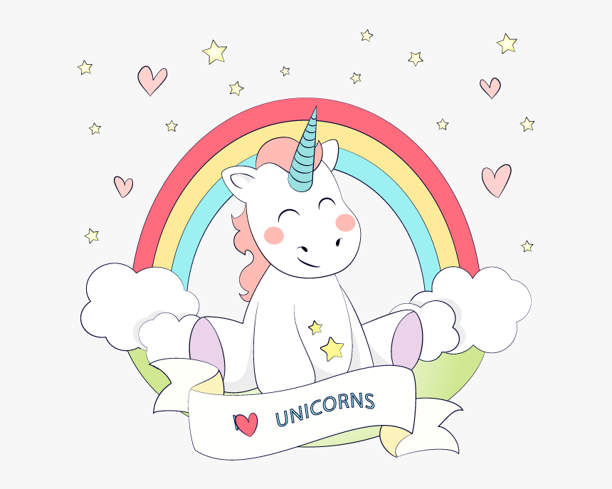 Detail Unicorn And Rainbow Clipart Nomer 17