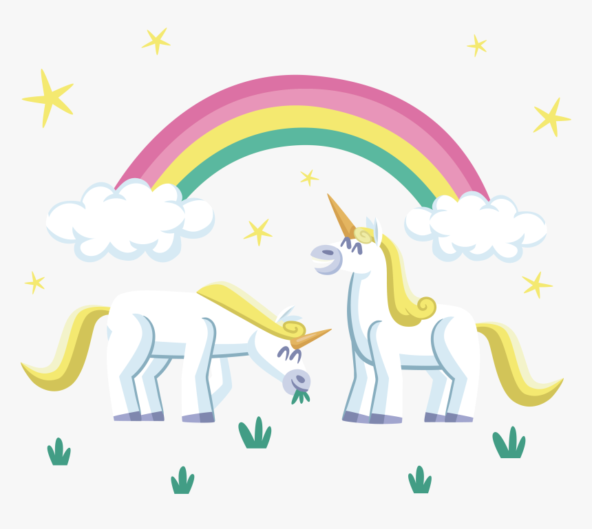 Detail Unicorn And Rainbow Clipart Nomer 21