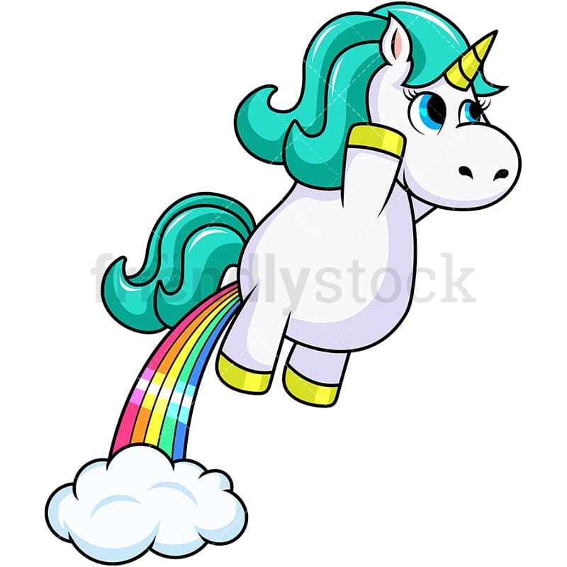 Detail Unicorn And Rainbow Clipart Nomer 50