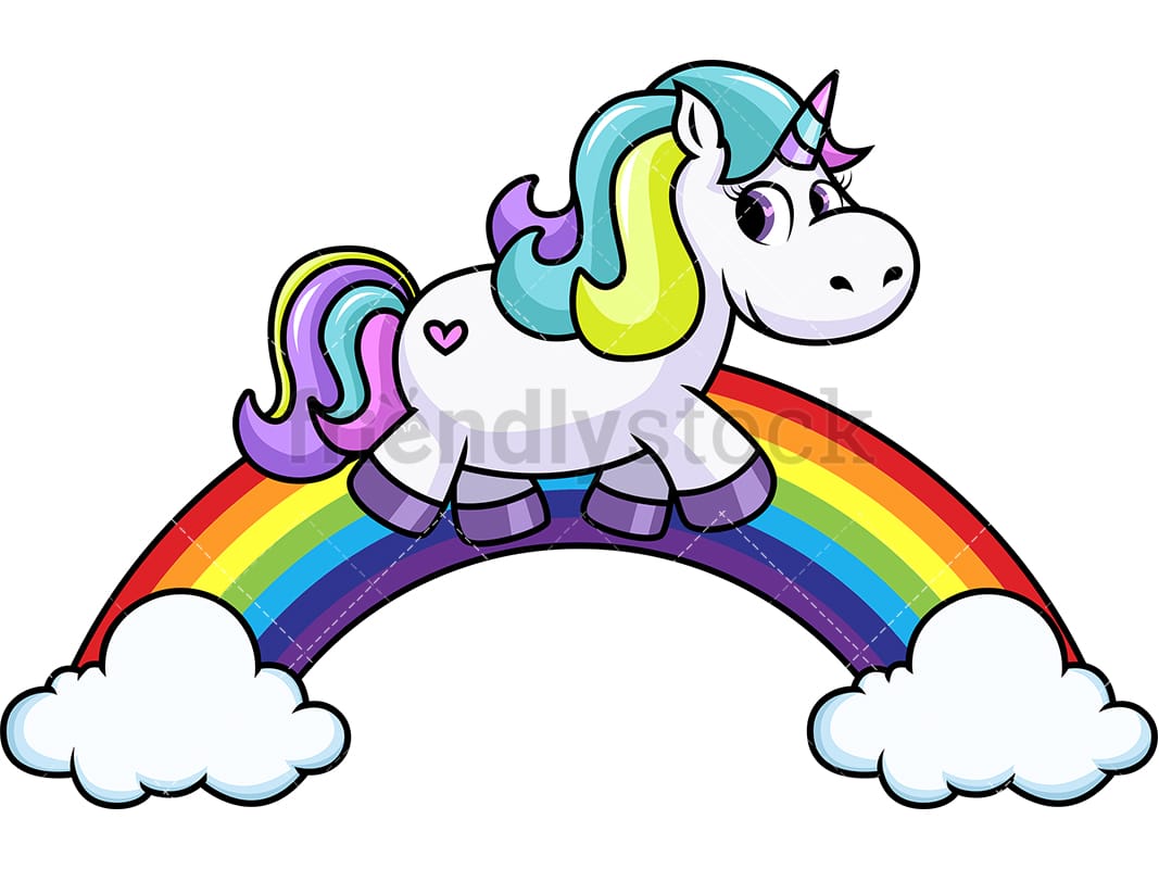 Detail Unicorn And Rainbow Clipart Nomer 8