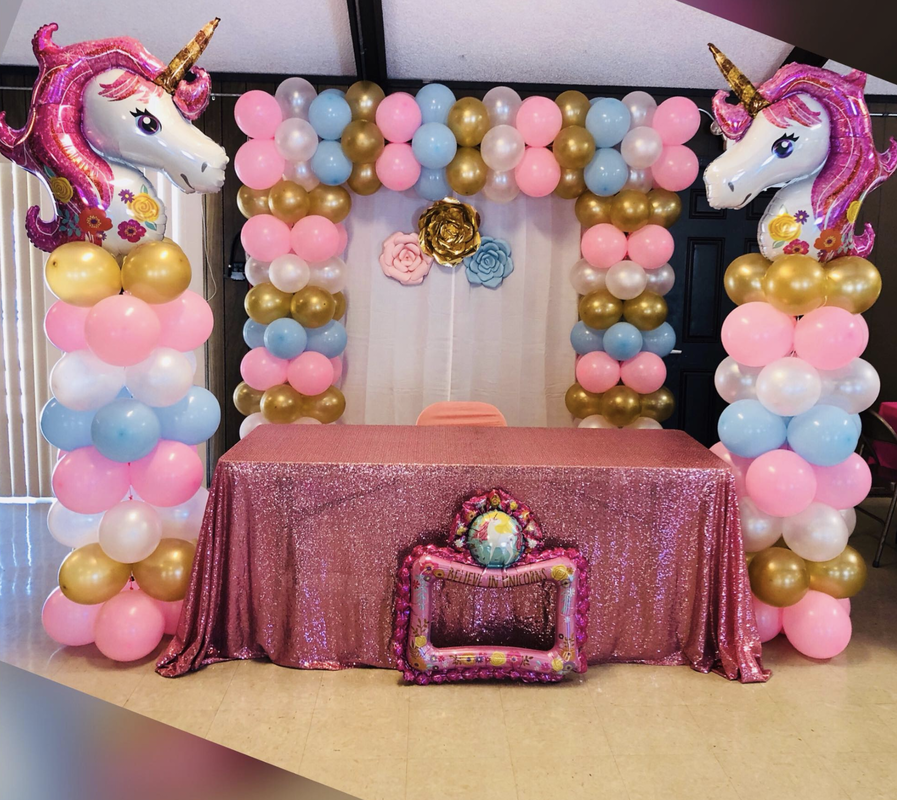 Detail Unicorn Balloon Columns Nomer 3