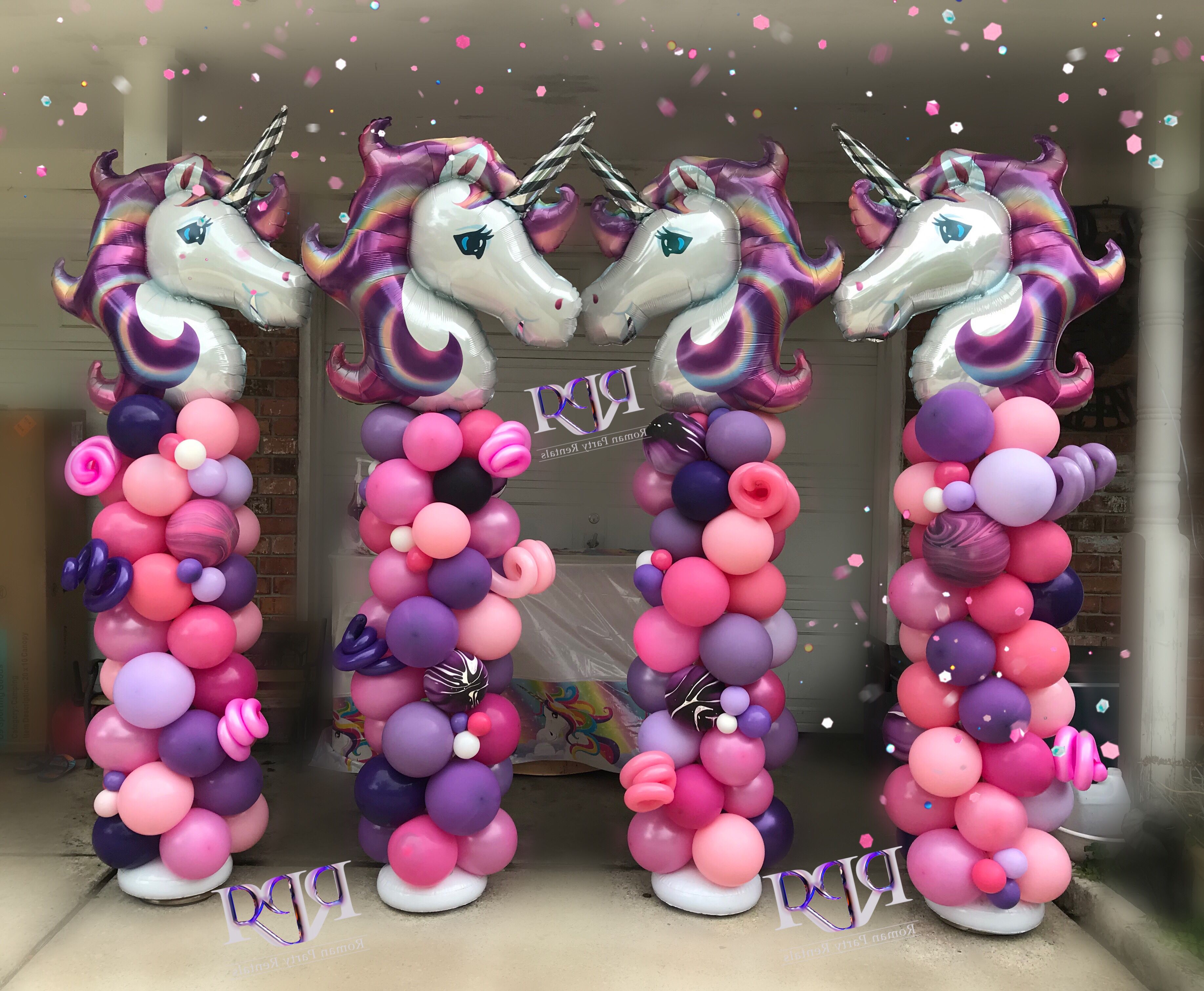 Detail Unicorn Balloon Columns Nomer 7
