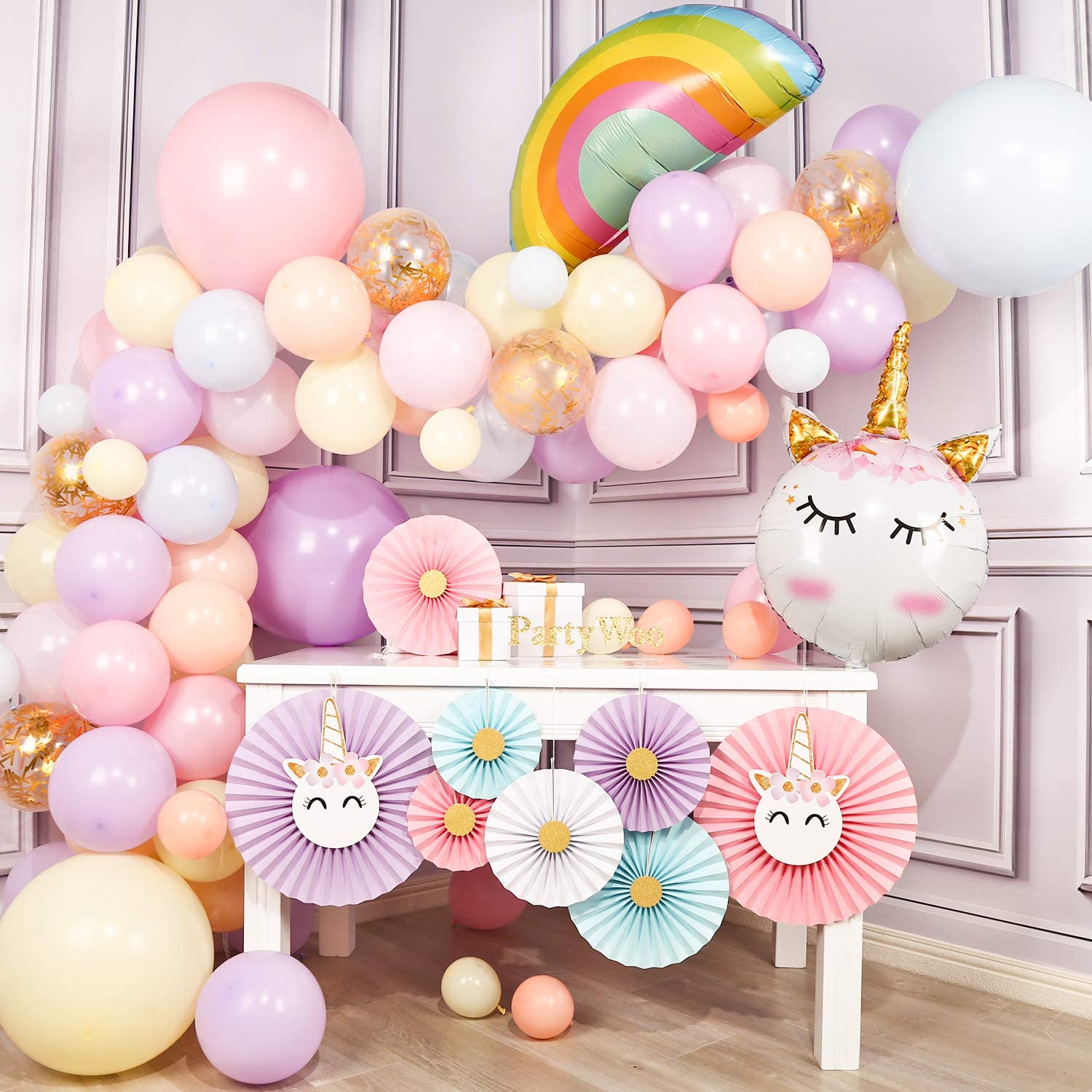 Detail Unicorn Balloon Garland Kit Nomer 23