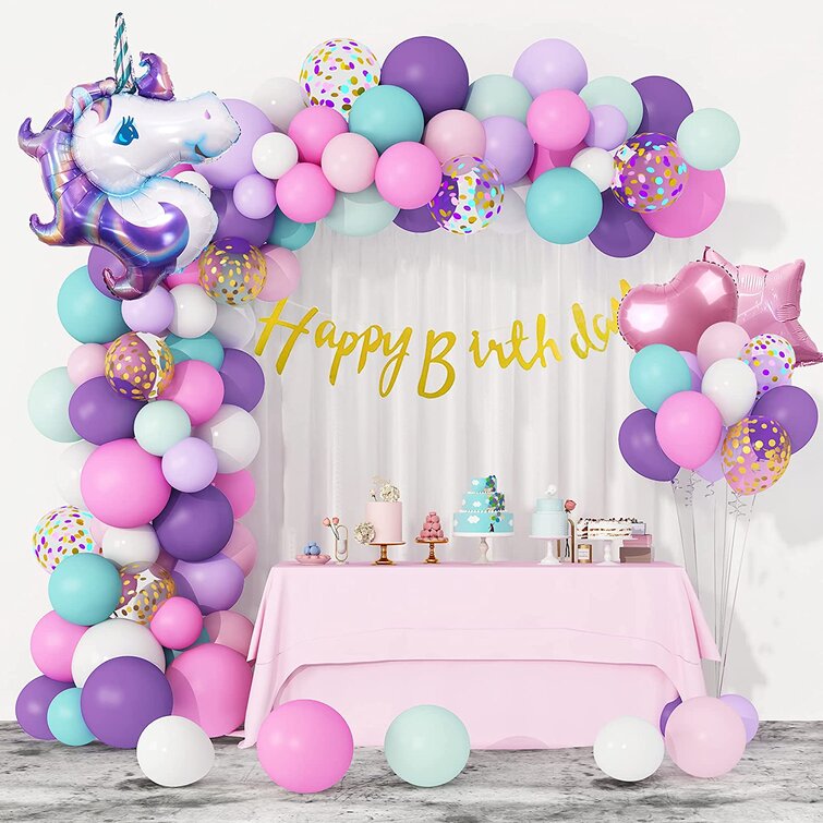 Detail Unicorn Balloon Garland Kit Nomer 29