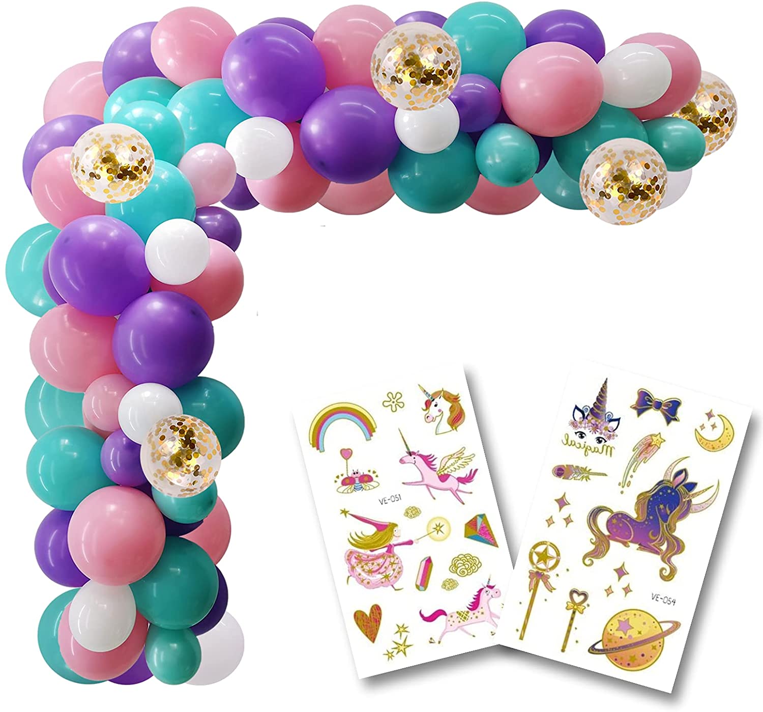 Detail Unicorn Balloon Garland Kit Nomer 31
