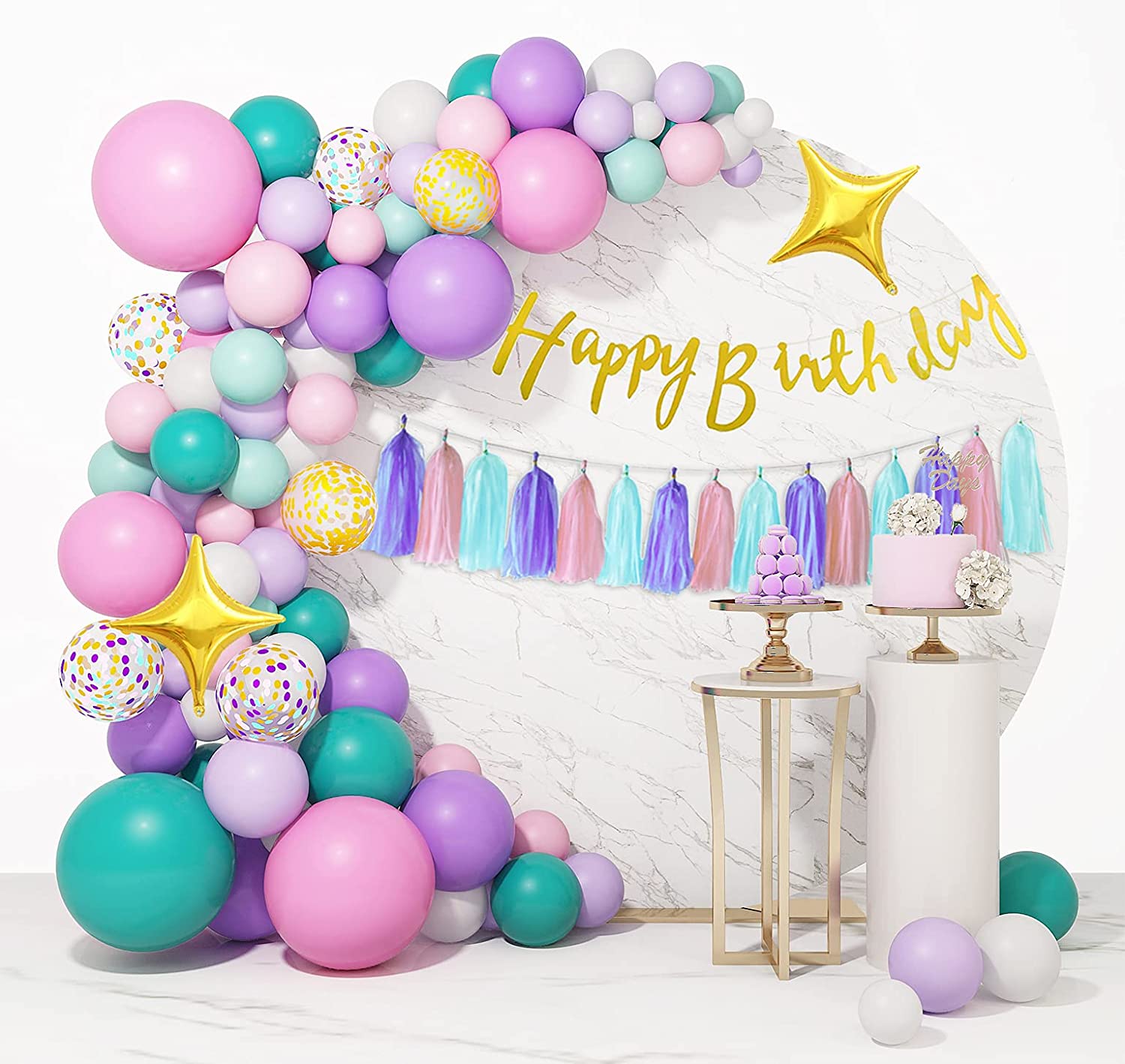 Detail Unicorn Balloon Garland Kit Nomer 33