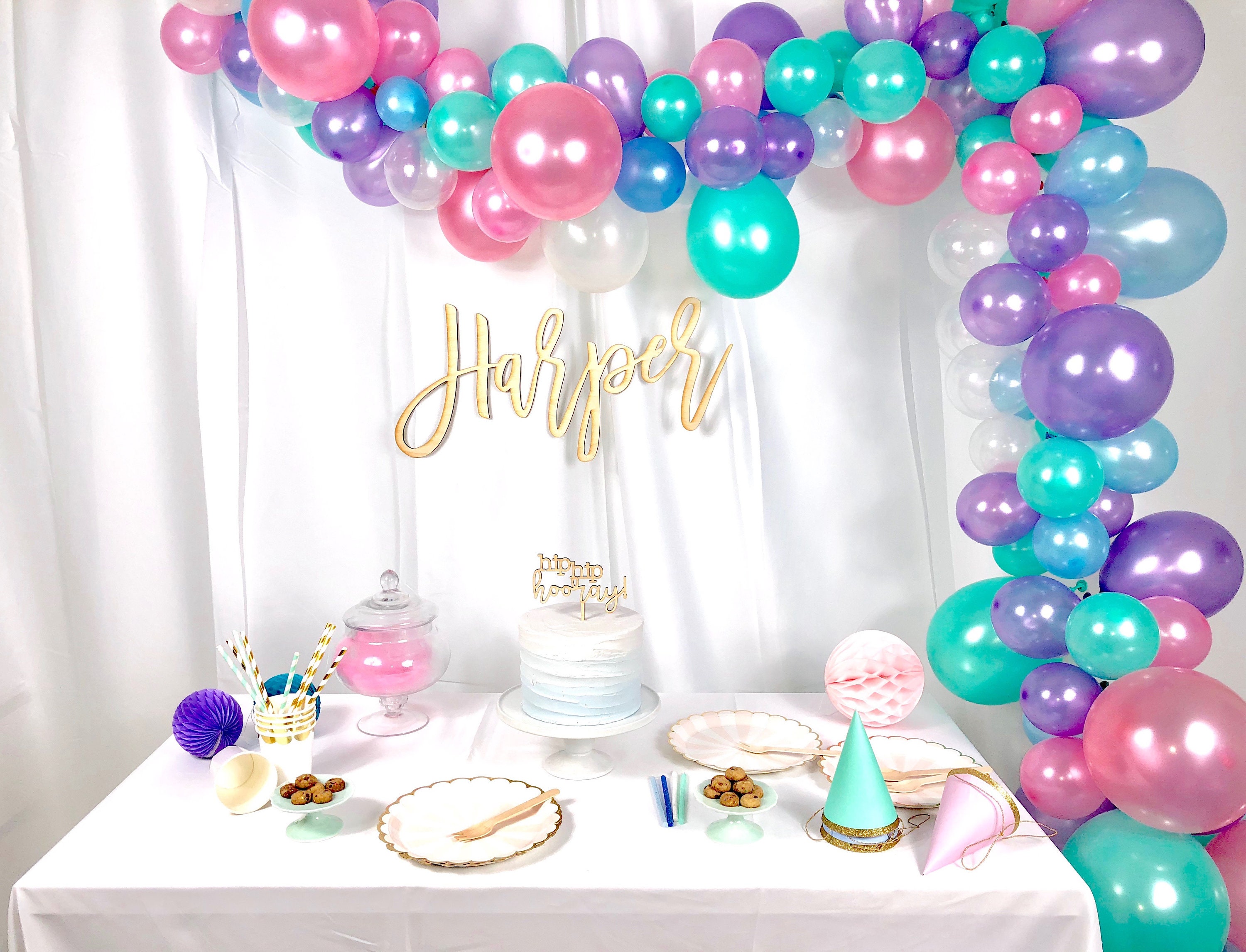 Detail Unicorn Balloon Garland Kit Nomer 6