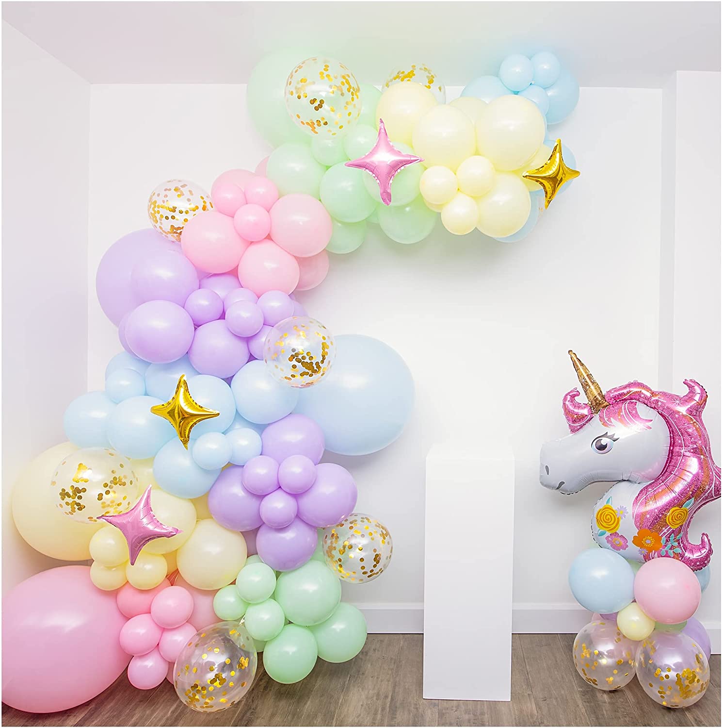 Detail Unicorn Balloon Garland Kit Nomer 7
