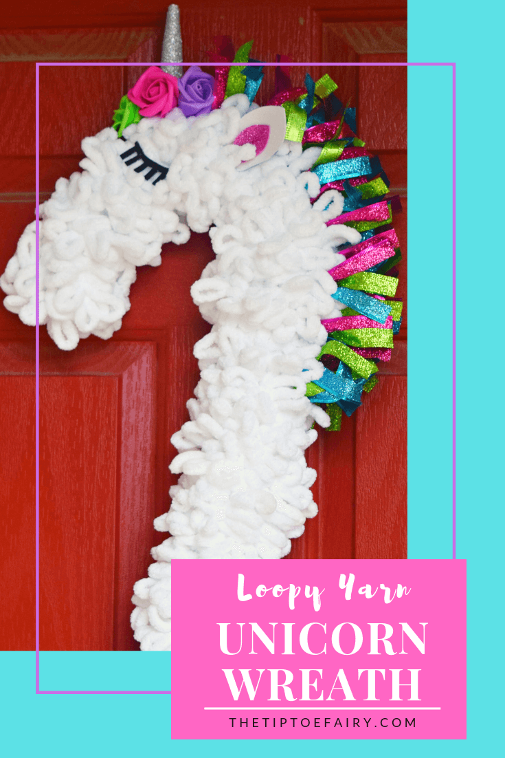 Unicorn Candy Cane Wreath - KibrisPDR