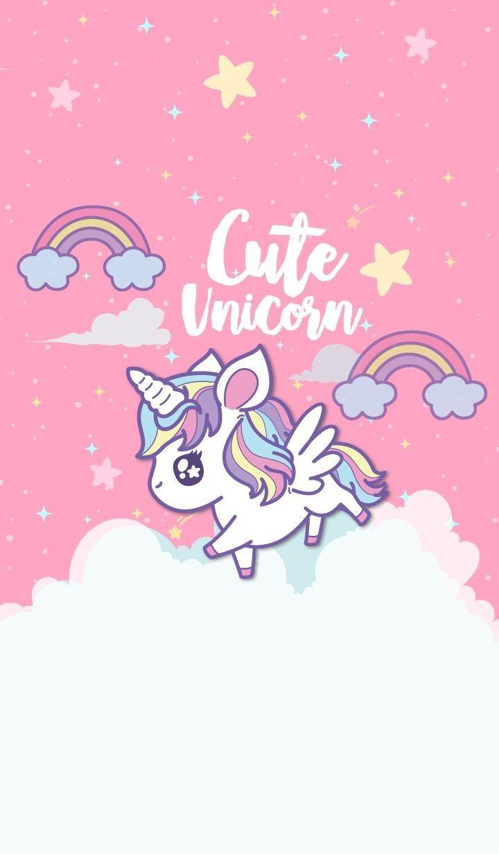 Unicorn Cartoon Wallpaper - KibrisPDR