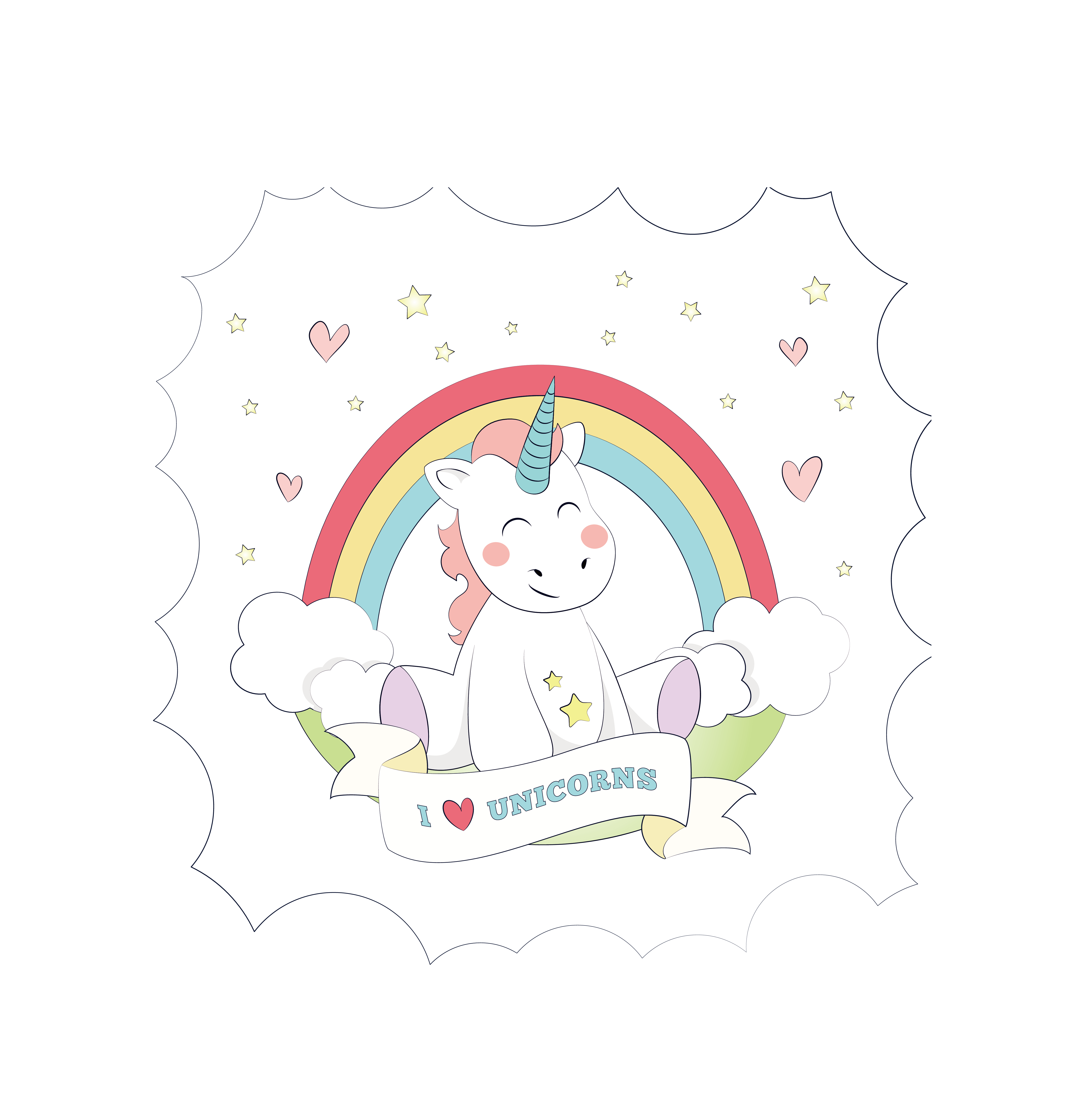 Detail Unicorn Cartoon Wallpaper Nomer 11