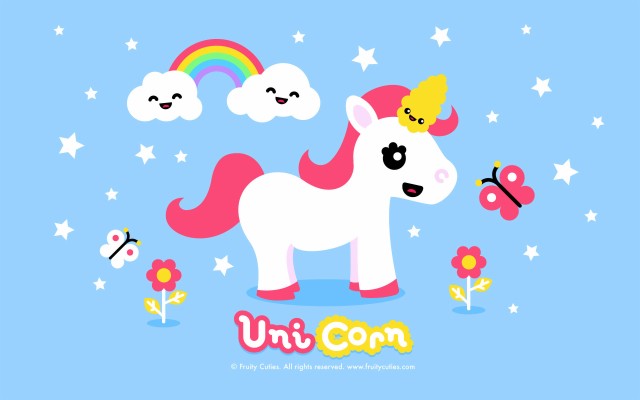 Detail Unicorn Cartoon Wallpaper Nomer 28