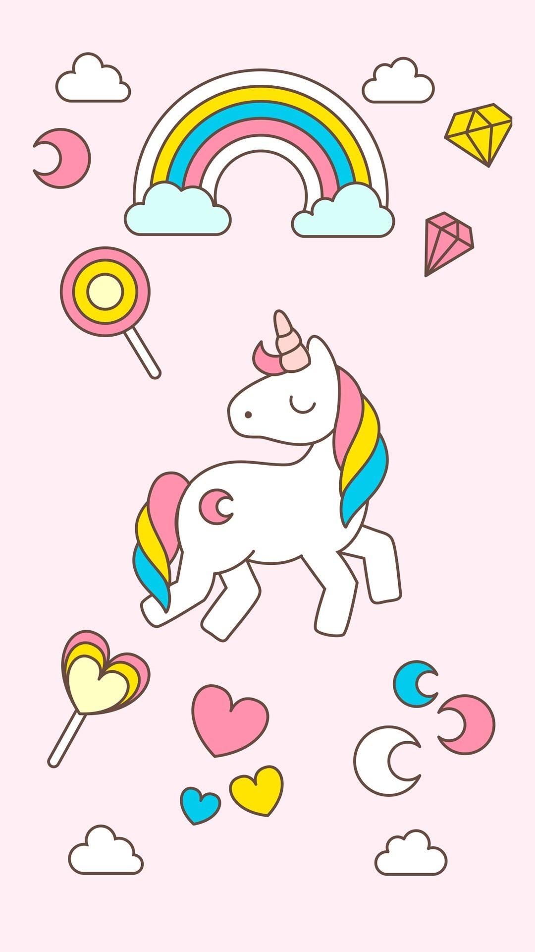 Detail Unicorn Cartoon Wallpaper Nomer 6