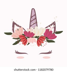 Detail Unicorn Flower Crown Clipart Nomer 39