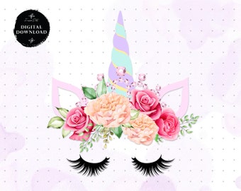 Detail Unicorn Flower Crown Clipart Nomer 45