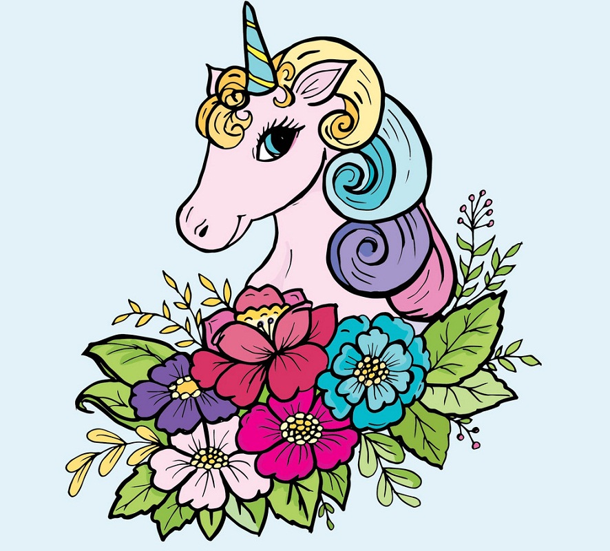 Detail Unicorn Flowers Clipart Nomer 15