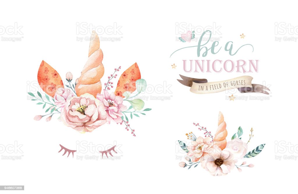 Detail Unicorn Flowers Clipart Nomer 47