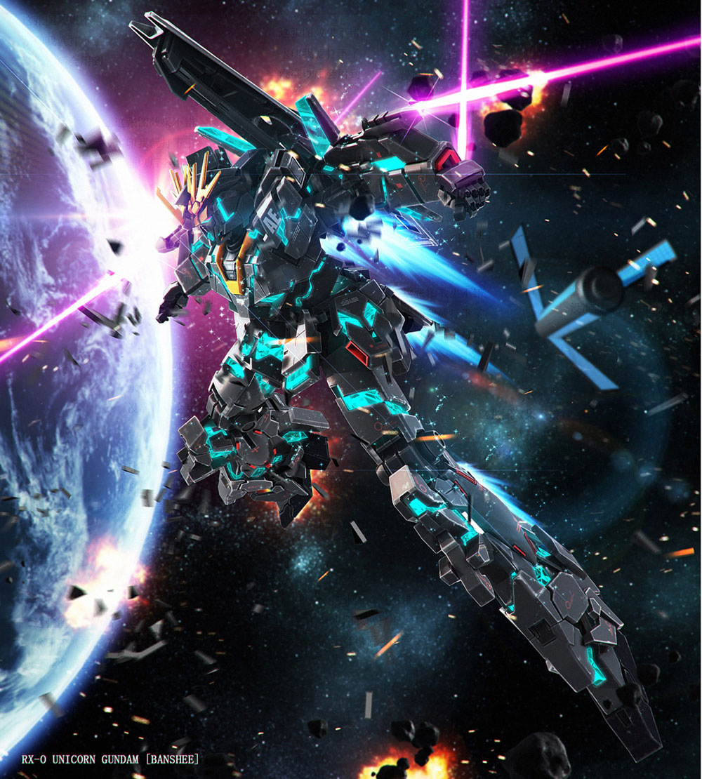 Download Unicorn Gundam Wallpaper Nomer 28