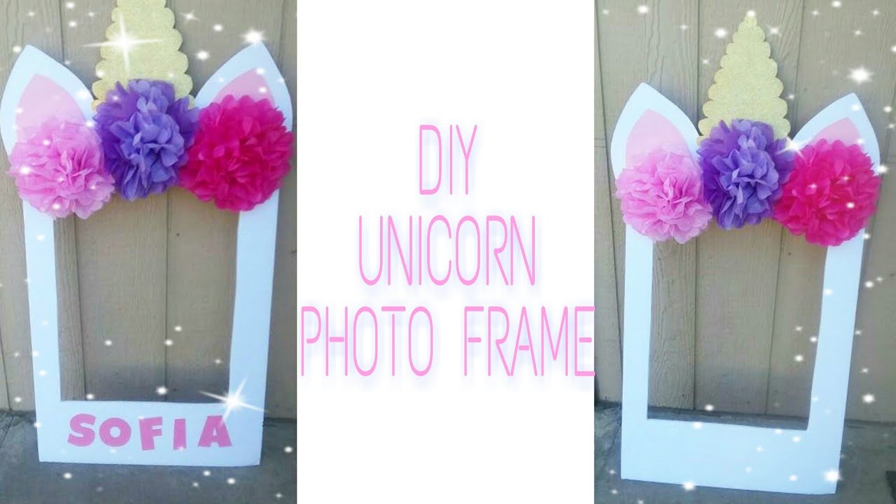 Detail Unicorn Photo Booth Frame Nomer 18