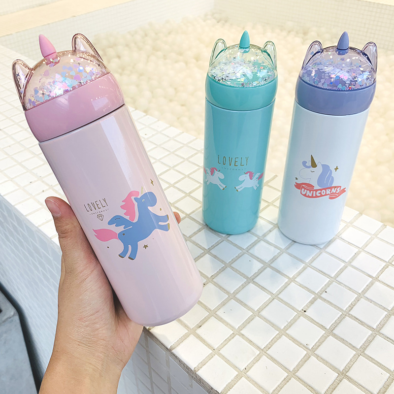 Detail Unicorn Thermos Water Bottle Nomer 17