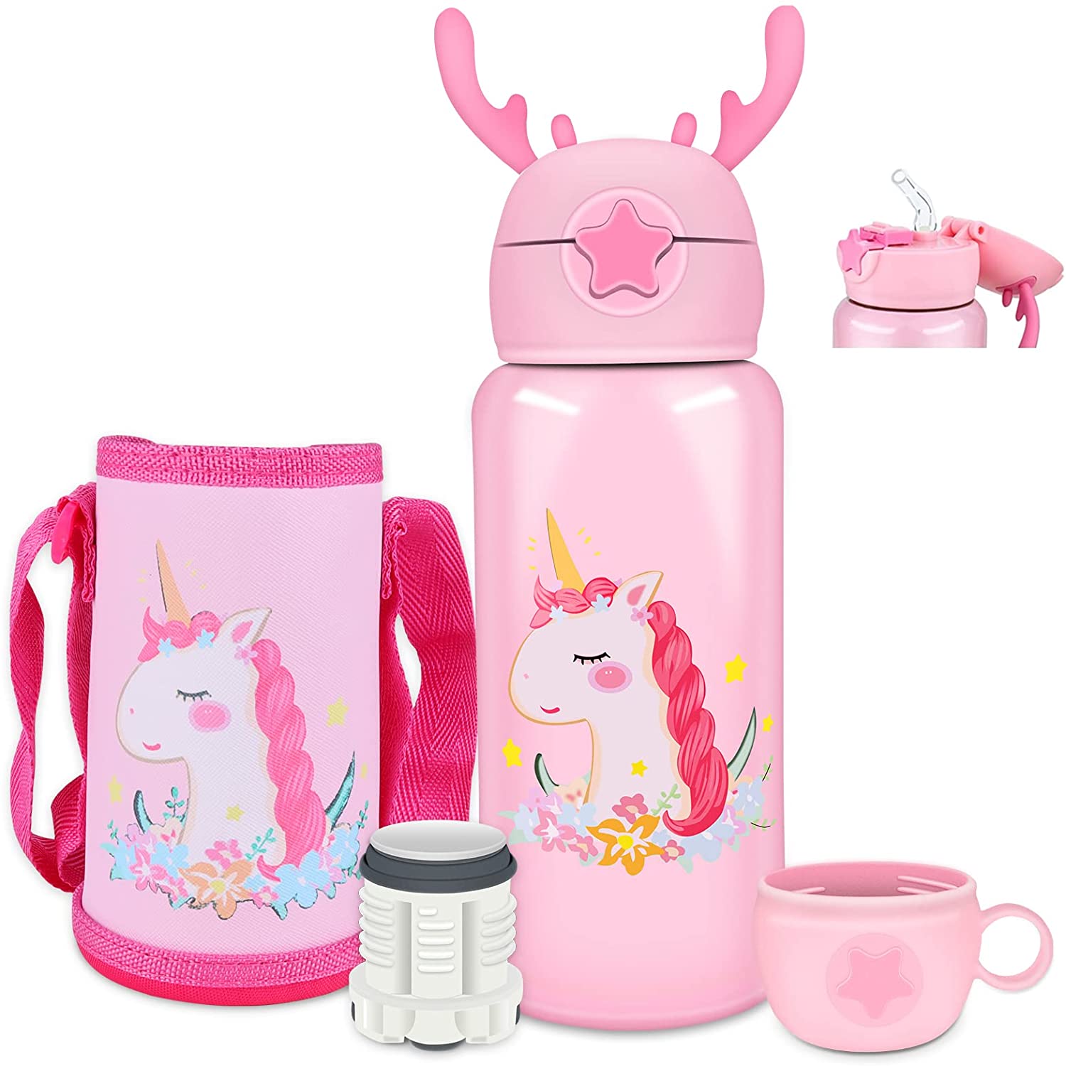 Detail Unicorn Thermos Water Bottle Nomer 41